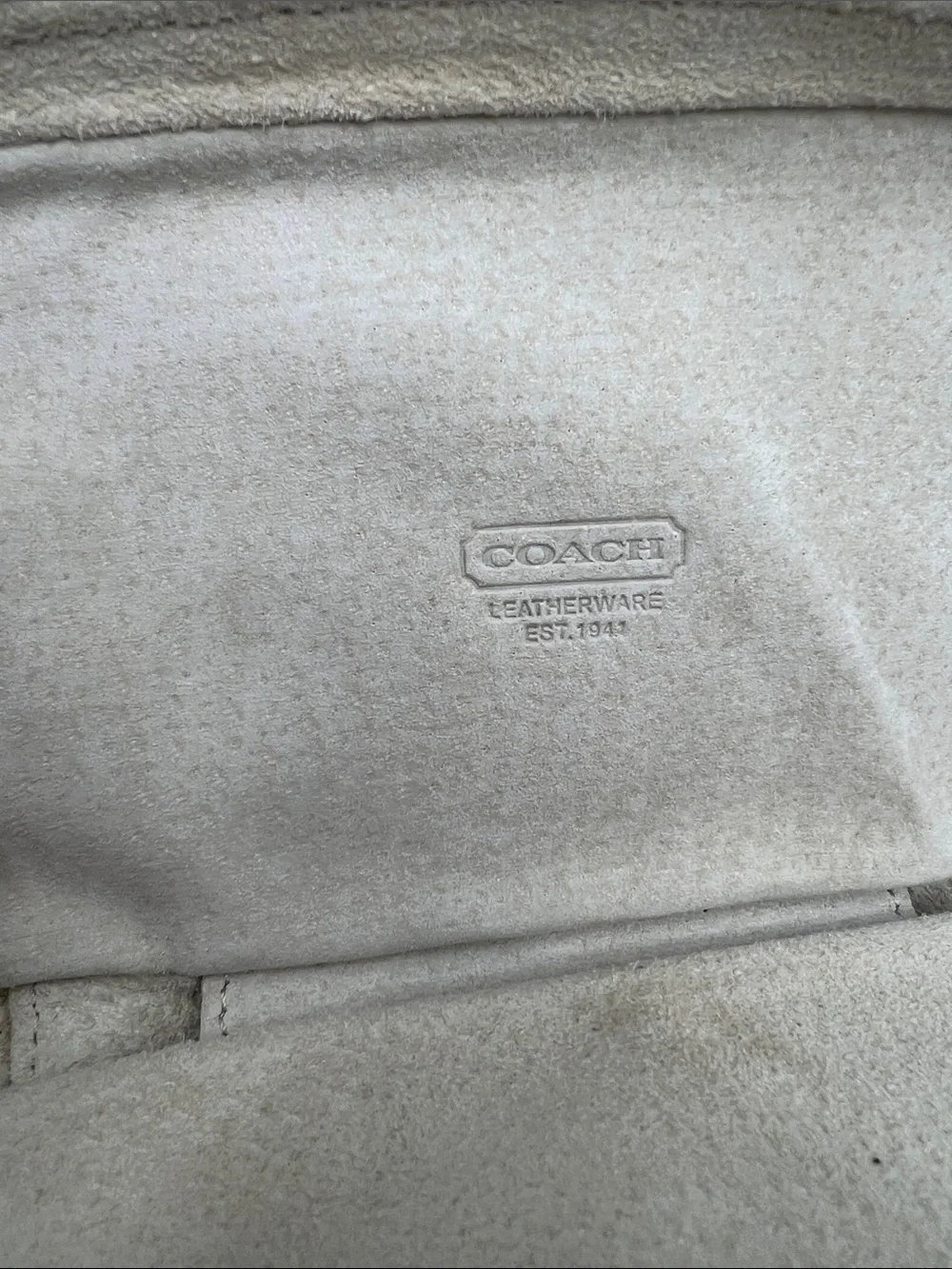 Coach Black Leather zip around Jewelry case with red stitching pig suede lined